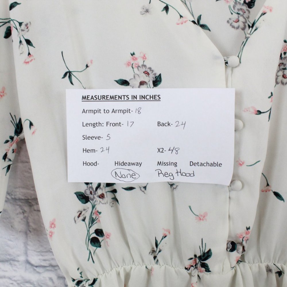 SIENNA SKY Short Sleeve Floral Blouse Shirt Size M - Picture 8 of 8